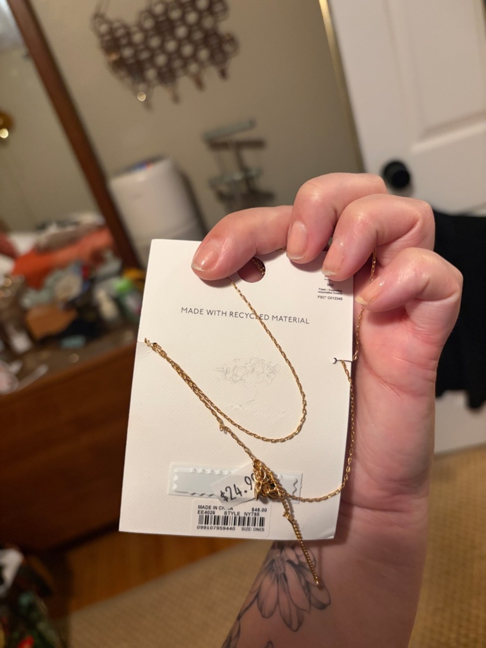 NWT Madewell Zodiac Necklace Sagittarius - Picture 2 of 2